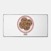 Cookie cartoon afbeelding chocolade chip bureaumat (Voorkant)