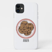 Cookie cartoon afbeelding chocolade chip Case-Mate iPhone case (Achterkant)