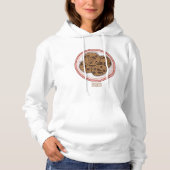 Cookie cartoon afbeelding chocolade chip hoodie (Voorkant)