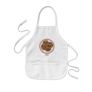 Cookie cartoon afbeelding chocolade chip kinder schort