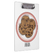 Cookie cartoon afbeelding chocolade chip klembord (Rechts)