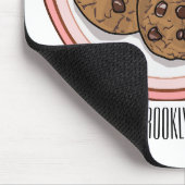 Cookie cartoon afbeelding chocolade chip muismat (Hoek)
