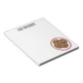 Cookie cartoon afbeelding chocolade chip notitieblok (Schuin)