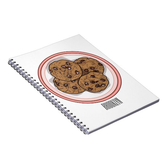 Cookie cartoon afbeelding chocolade chip notitieboek (Rechterzijde)