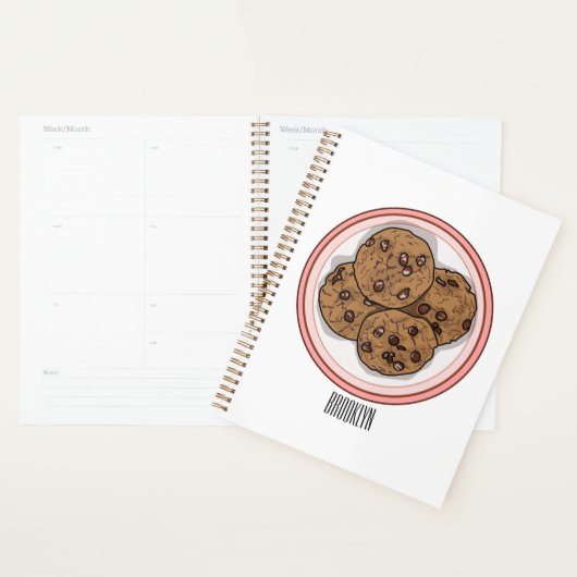 Cookie cartoon afbeelding chocolade chip planner (Display)
