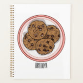 Cookie cartoon afbeelding chocolade chip planner (Voorkant)