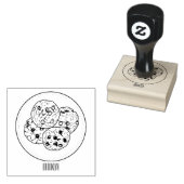 Cookie cartoon afbeelding chocolade chip rubberstempel (Gestempeld)