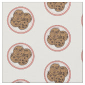Cookie cartoon afbeelding chocolade chip stof (Close Up)