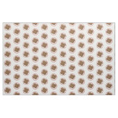 Cookie cartoon afbeelding chocolade chip stof (Fat Quarter)