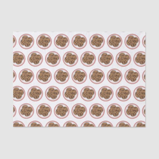 Cookie cartoon afbeelding chocolade chip tissuepapier (Voorkant)