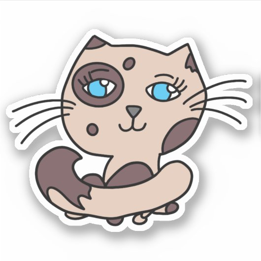 Cookie Cat Sticker (Voorkant)
