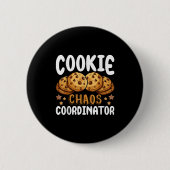 Cookie Chaos Coordinator  Ronde Button 5,7 Cm (Voorkant)