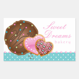 Cookie Chocolade Donut Bakkerij Sticker Icing Stip