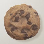 cookie chocoladeschip rond kussen (Achterkant)