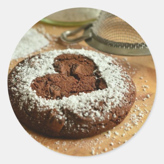 Cookie Chocolate Classic Ronde Sticker (Voorkant)