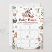 Cookie Christmas Baby Bingo Baby shower spel Kaart (Voorkant)
