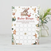 Cookie Christmas Baby Bingo Baby shower spel Kaart (Staand voorkant)