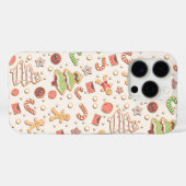 Cookie Christmas Pattern - Zoet en feestelijk Case-Mate iPhone Case (Achterkant (horizontaal))