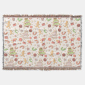 Cookie Christmas Pattern - Zoet en feestelijk Deken (Voorkant)