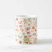 Cookie Christmas Pattern - Zoet en feestelijk Koffiemok (Center)