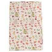 Cookie Christmas Pattern - Zoet en feestelijk Medium Cadeauzakje (Achterkant)