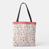 Cookie Christmas Pattern - Zoet en feestelijk Tote Bag (Achterkant)