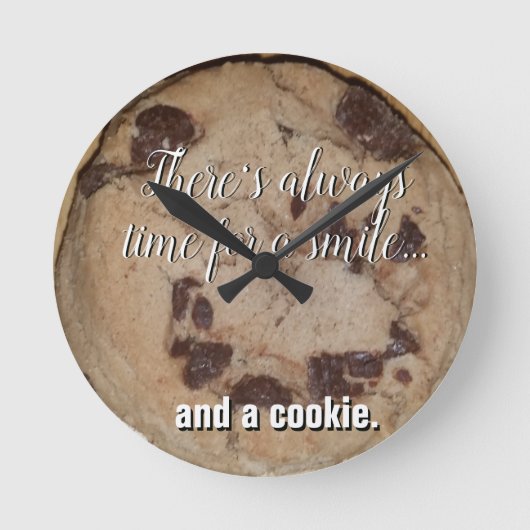 Cookie Clock Ronde Klok (Voorkant)