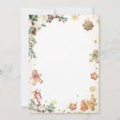 Cookie Cocoa Christmas Spanish Cena De Navidad Kaart (Achterkant)