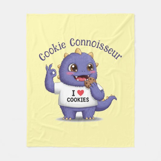 Cookie Connoisseur Fleece Deken (Voorkant)