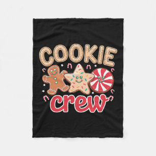 Cookie Crew Gingerbread Christmas Squad Familie Te Fleece Deken
