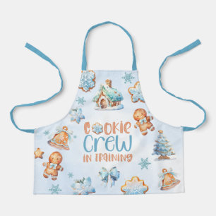 Cookie Crew in opleiding Kerstblauw peperkoek Schort
