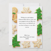 Cookie Crime Scene Funny Dog Christmas Card Bedankkaart (Achterkant)