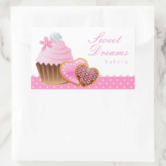 Cookie Cupcake Bakkerij Sticker Icing Stippen (Tas)