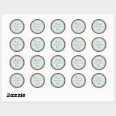 Cookie Cut Chocolate Aqua Moederdag Stickers (Vel)