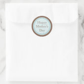Cookie Cut Chocolate Aqua Moederdag Stickers (Tas)