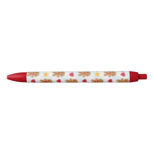 Cookie Cute Gingerbrood Men Zwarte Inkt Pen (Voorkant)