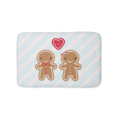 Cookie Cute Kawaii Gingerbrood Couple Badmat (Voorkant)