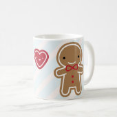 Cookie Cute Kawaii Gingerbrood Couple Koffiemok (Voorkant rechts)