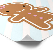 Cookie Cute Kawaii Gingerbrood Girl Poster (Hoek)