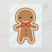 Cookie Cute Kawaii Gingerbrood Man Briefkaart (Voorkant)