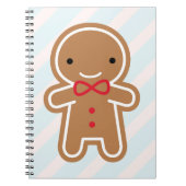 Cookie Cute Kawaii Gingerbrood Man Notitieboek (Voorkant)