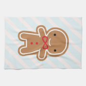 Cookie Cute Kawaii Gingerbrood Man Theedoek (Horizontaal)