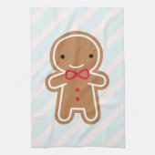 Cookie Cute Kawaii Gingerbrood Man Theedoek (Verticaal)