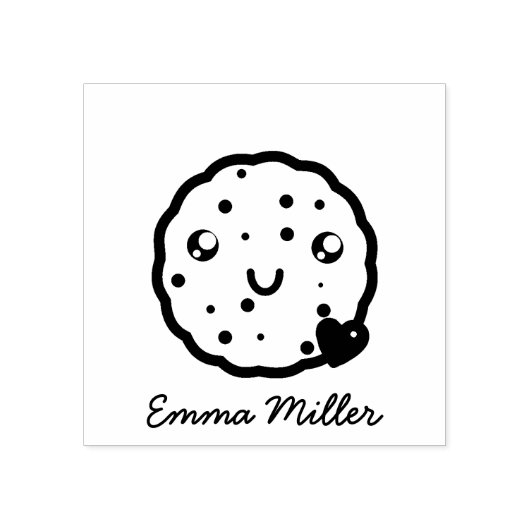 Cookie Cutter Custom Name Signature Rubberstempel (Afrduk)