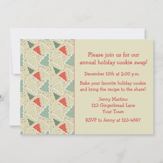 Cookie Cutters, Cookie Exchange Invitation Kaart (Voorkant)