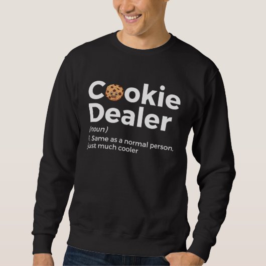 Cookie Dealer Definitie  Cookie Bakker Trui (Voorkant)