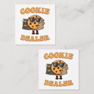 Cookie Dealer Grappig Bakken Vierkante Visitekaartje