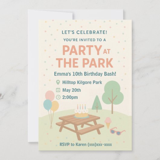Cookie Decorating Birthday Invitation Kaart (Voorkant)