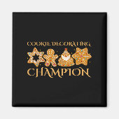 Cookie Decorating Chamon Baking Christmas Family M Magneet (Voorkant)
