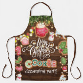 Cookie Decorating Kerstparty Schort (Voorkant)